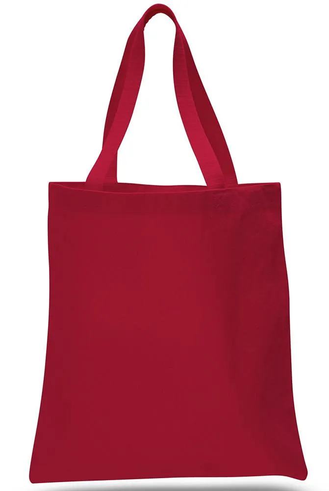 12 ct High Quality Promotional 100% Canvas Tote Bags - By Dozen