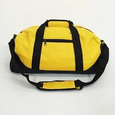 18" Standard Size Two Tone Duffel Bag Hook and Loop Handle