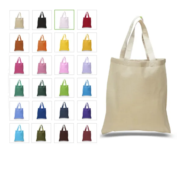 240 ct Economical 100% Cotton Reusable Wholesale Tote Bags - By Case