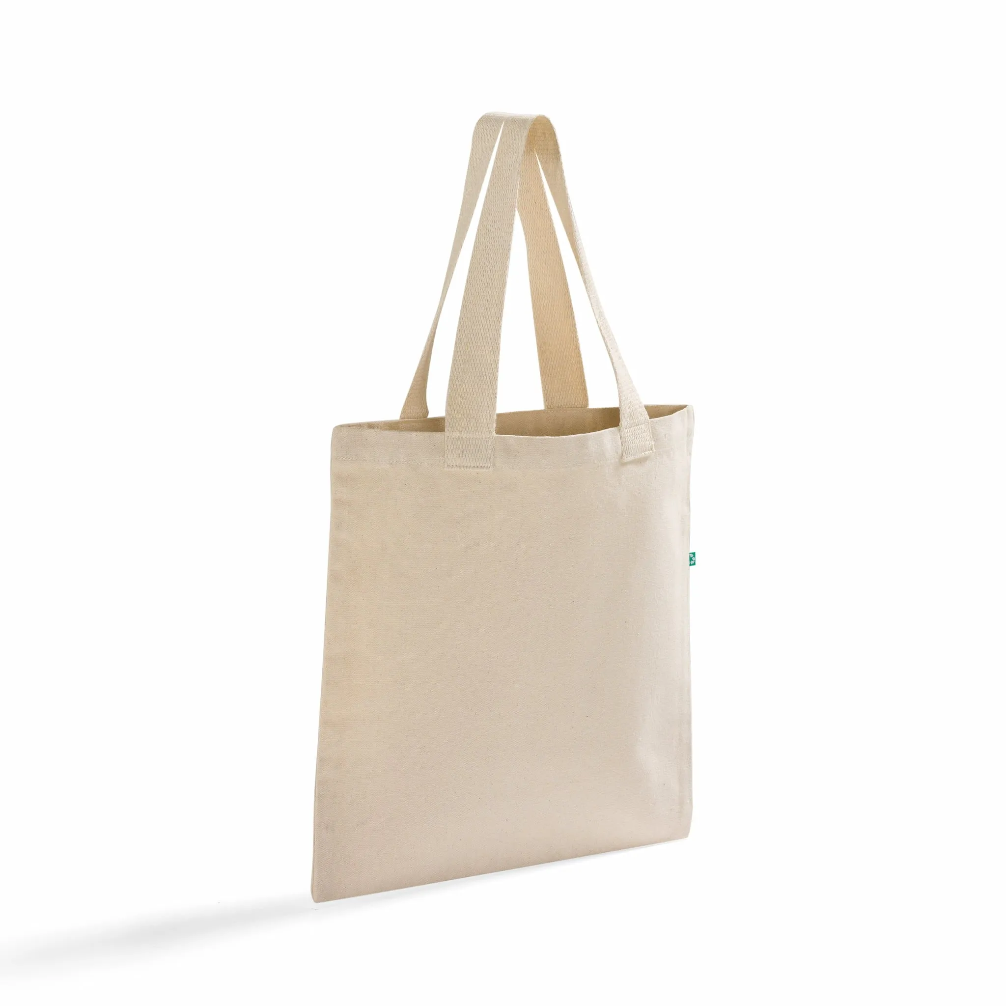 96 ct Recycled Canvas Flat Tote Bag / Basic Book Bag - By Case