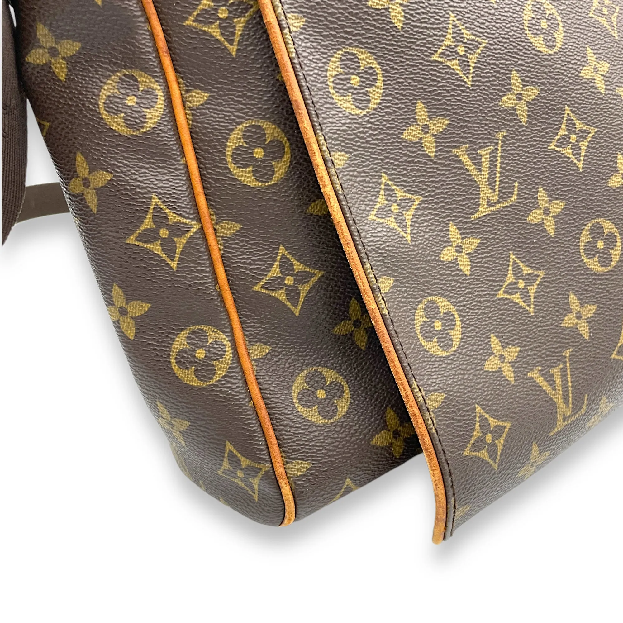 Abbesses Messenger bag in Monogram coated canvas, Gold Hardware