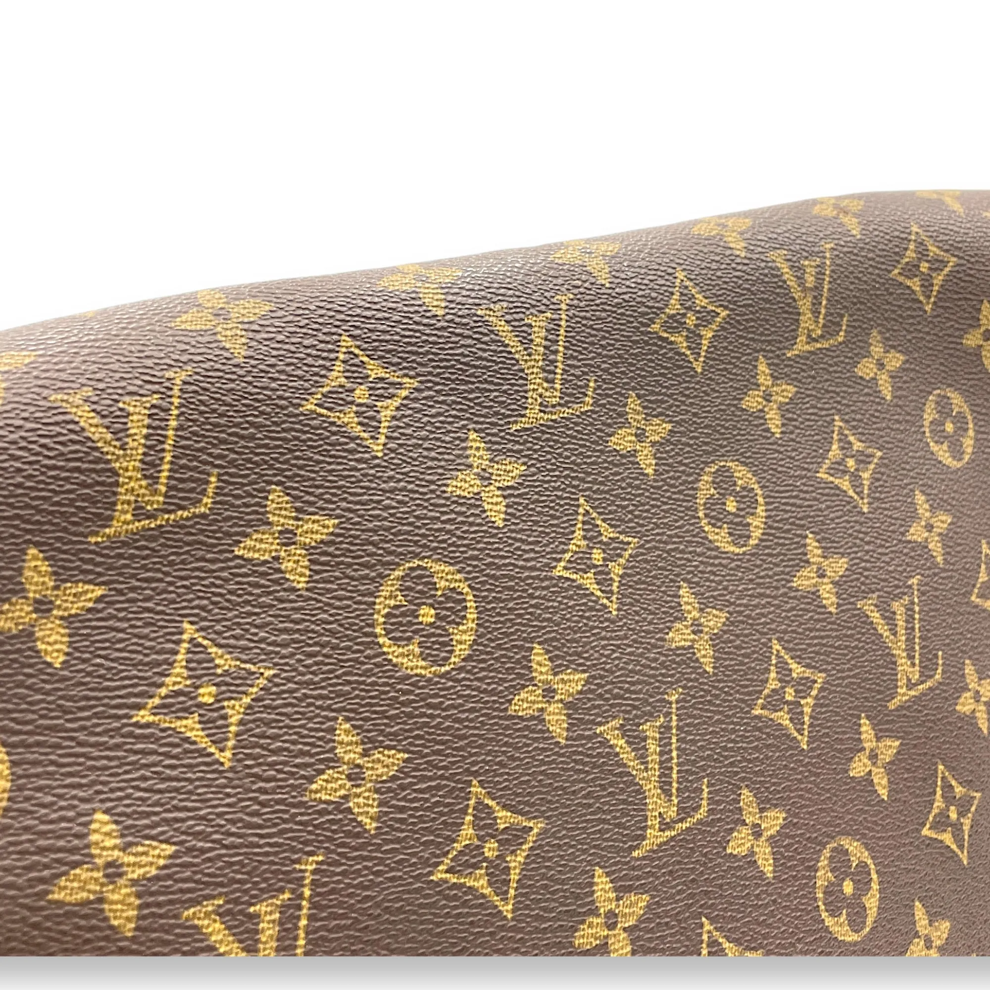 Abbesses Messenger bag in Monogram coated canvas, Gold Hardware