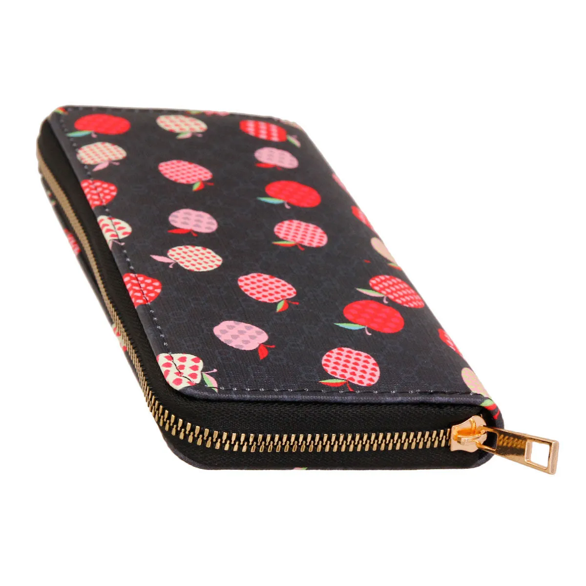 Apple Affection: Woven Wallet in Black