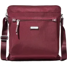 Baggallini Go Bagg with RFID Phone Wristlet Dark Cherry Nylon