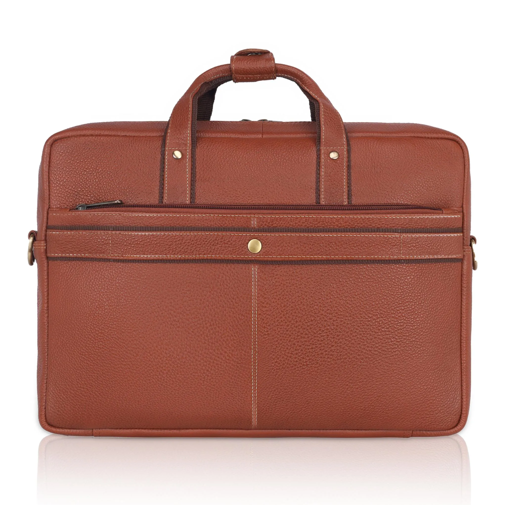 BEXLEY Leather Laptop Messenger Bag for Men