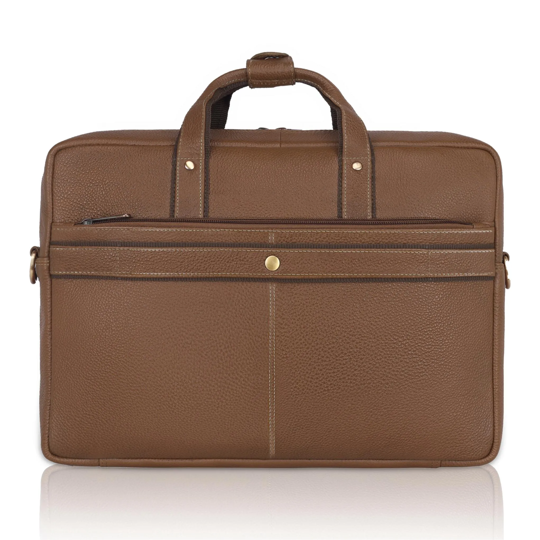 BEXLEY Leather Laptop Messenger Bag for Men