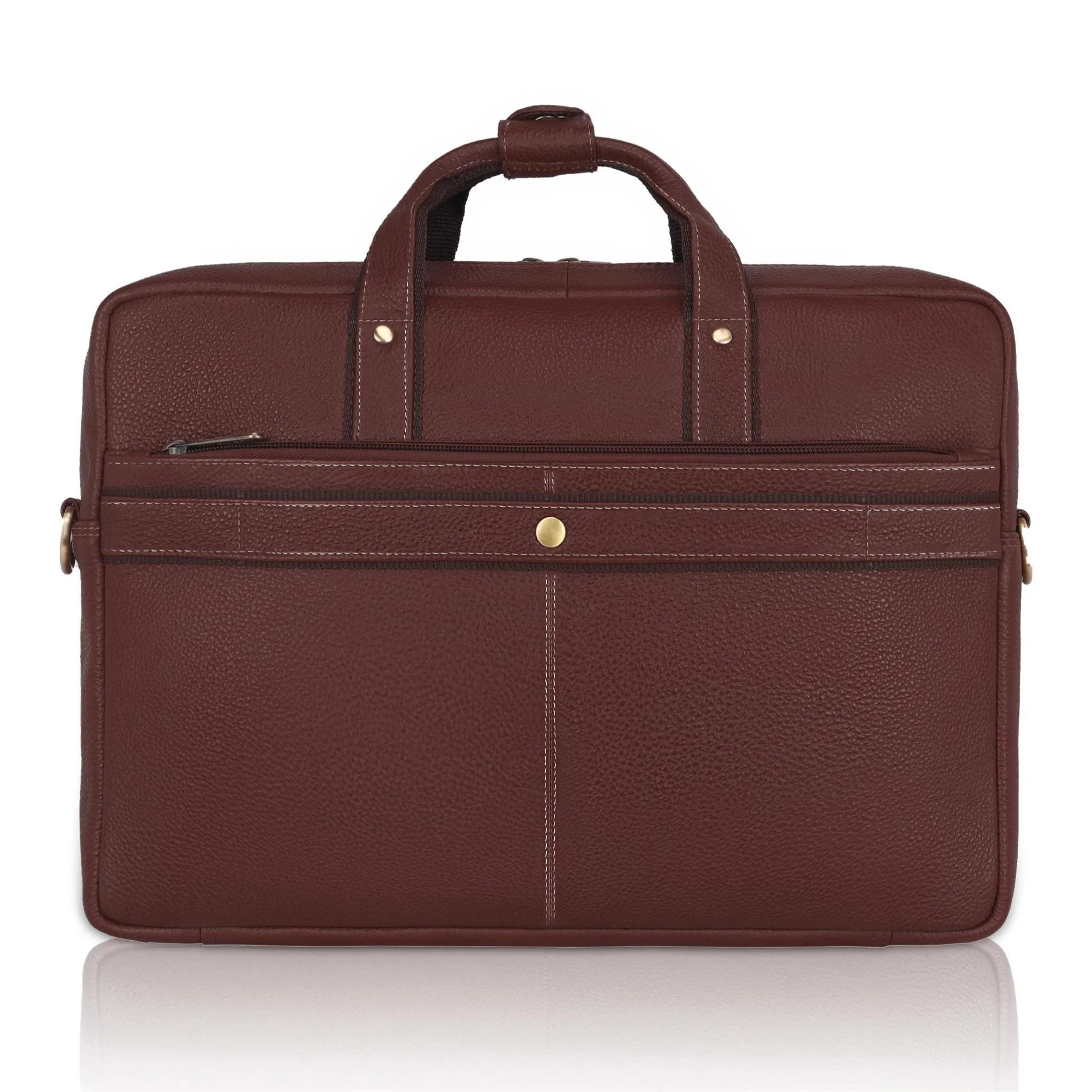 BEXLEY Leather Laptop Messenger Bag for Men