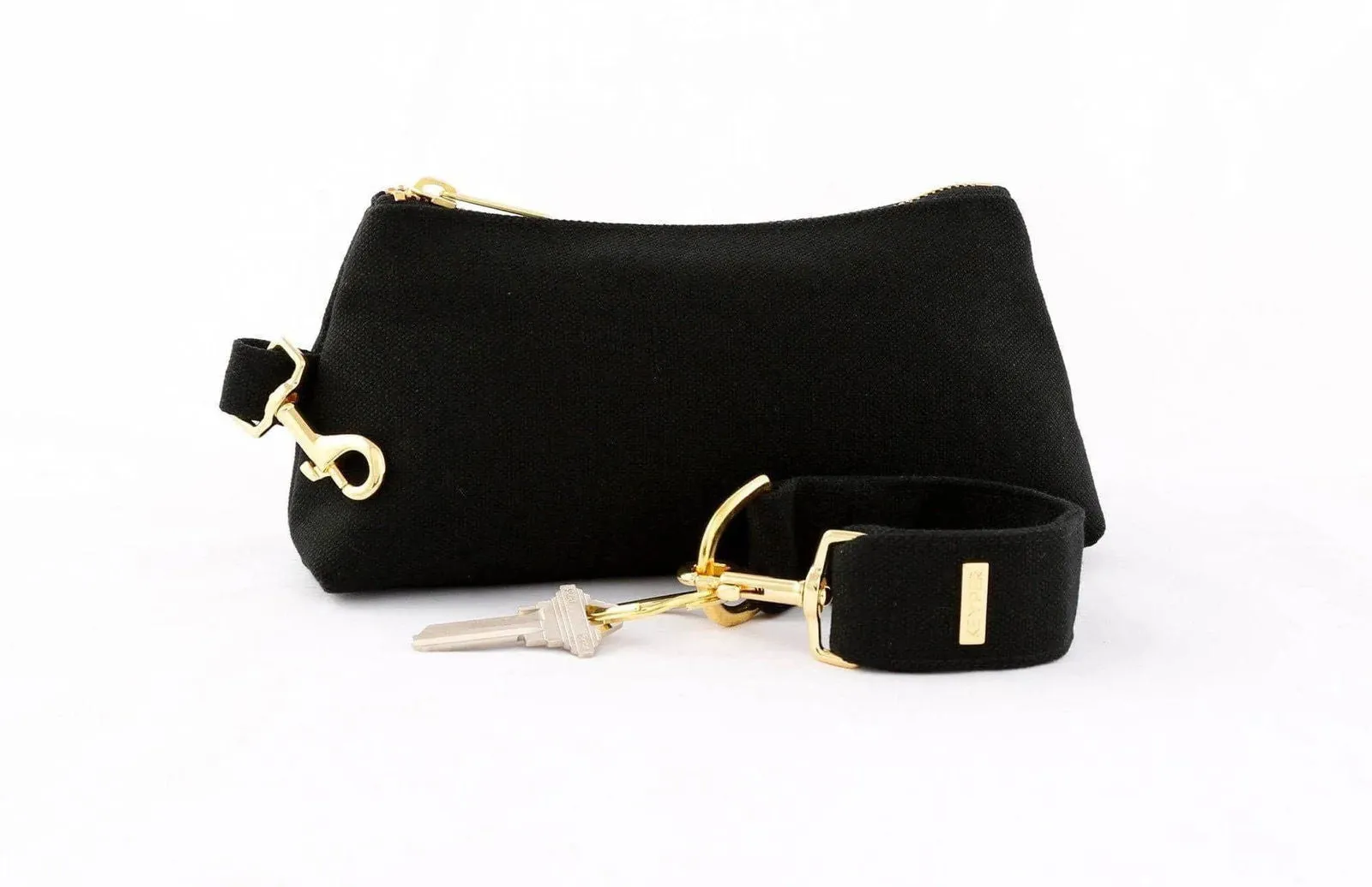 Black Canvas 2-Piece Wristlet Set