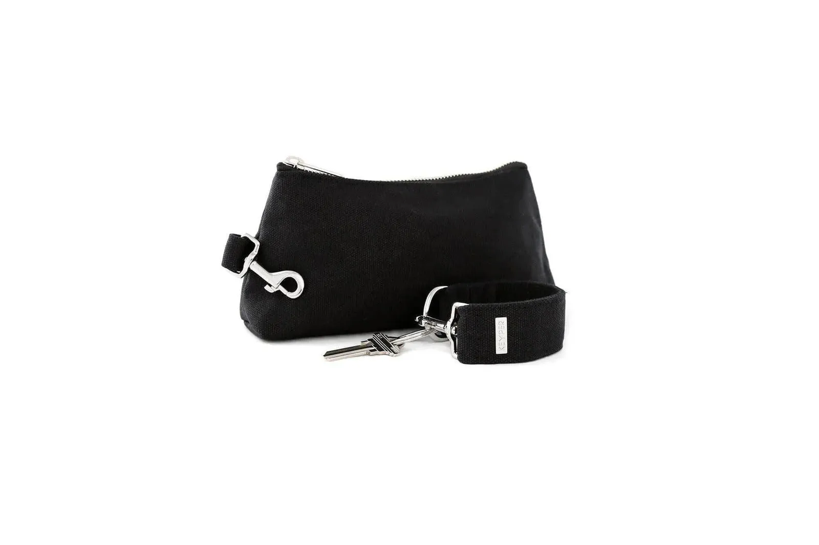 Black Canvas 2-Piece Wristlet Set