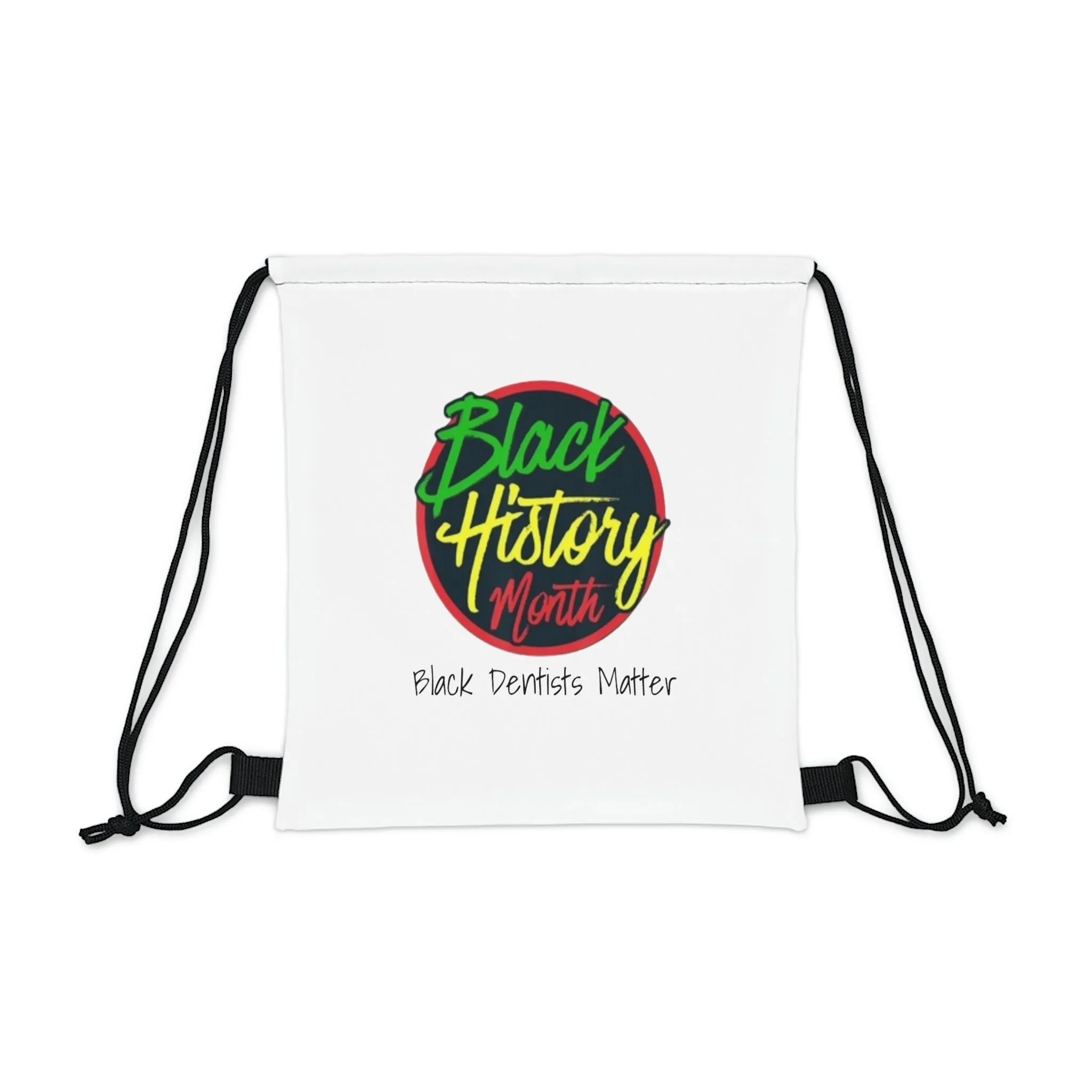 Black Dentists Matter Outdoor Drawstring Bag