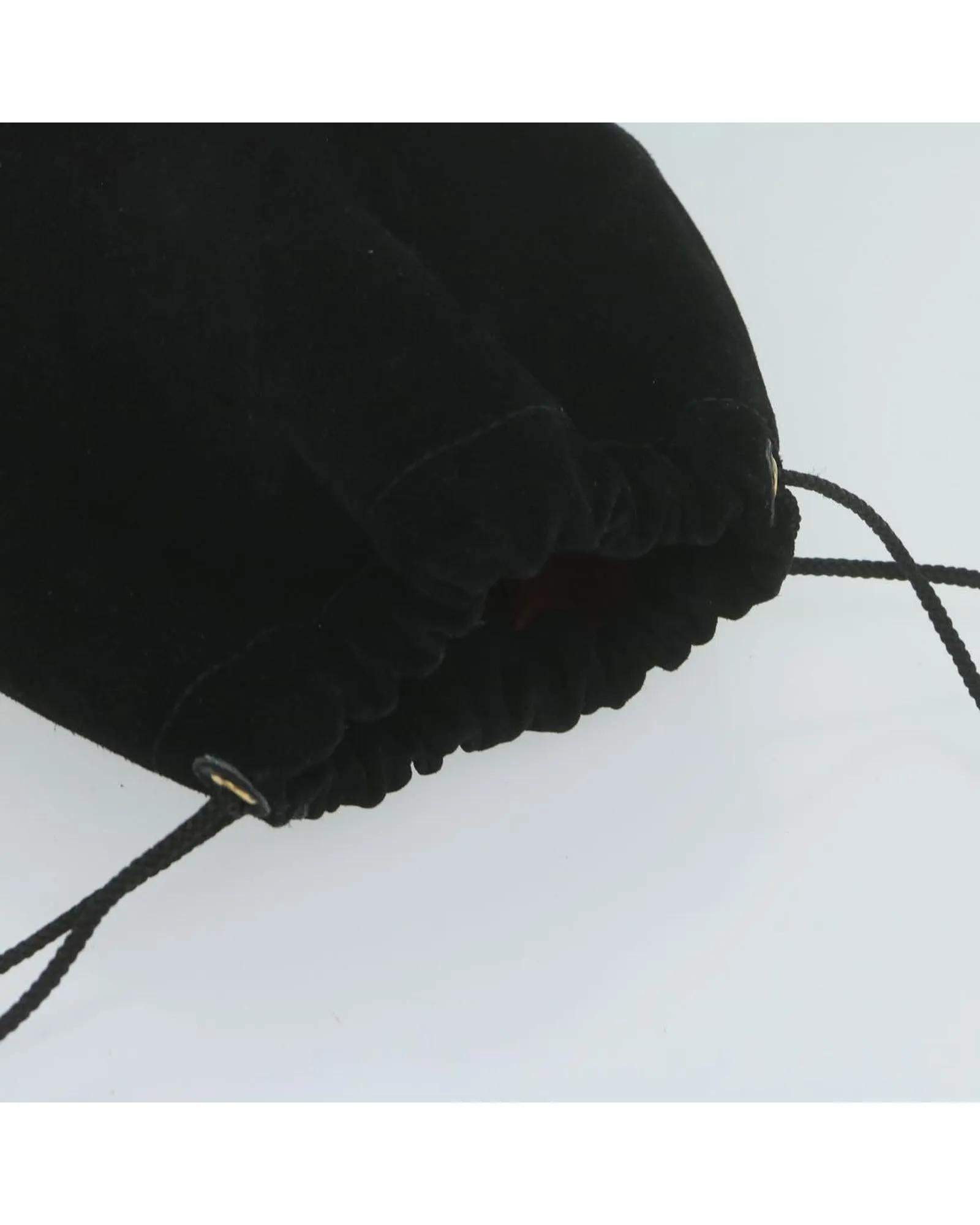 Black Suede Drawstring Pouch - Italian-Made Luxury Accessory