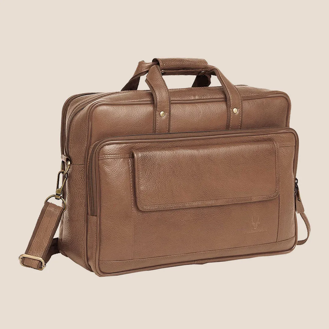 BRADFORD Leather Laptop Messenger Bag for Men