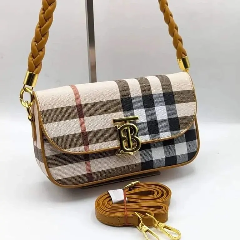 Branded Check Crossbody Bag 3680