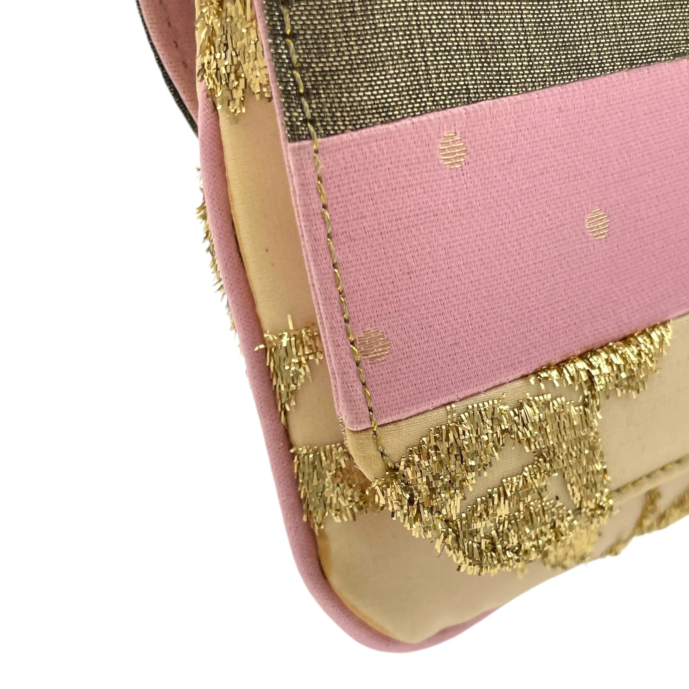 Brocade Opera Multi-colour Crossbody Bag in Satin, Gold hardware