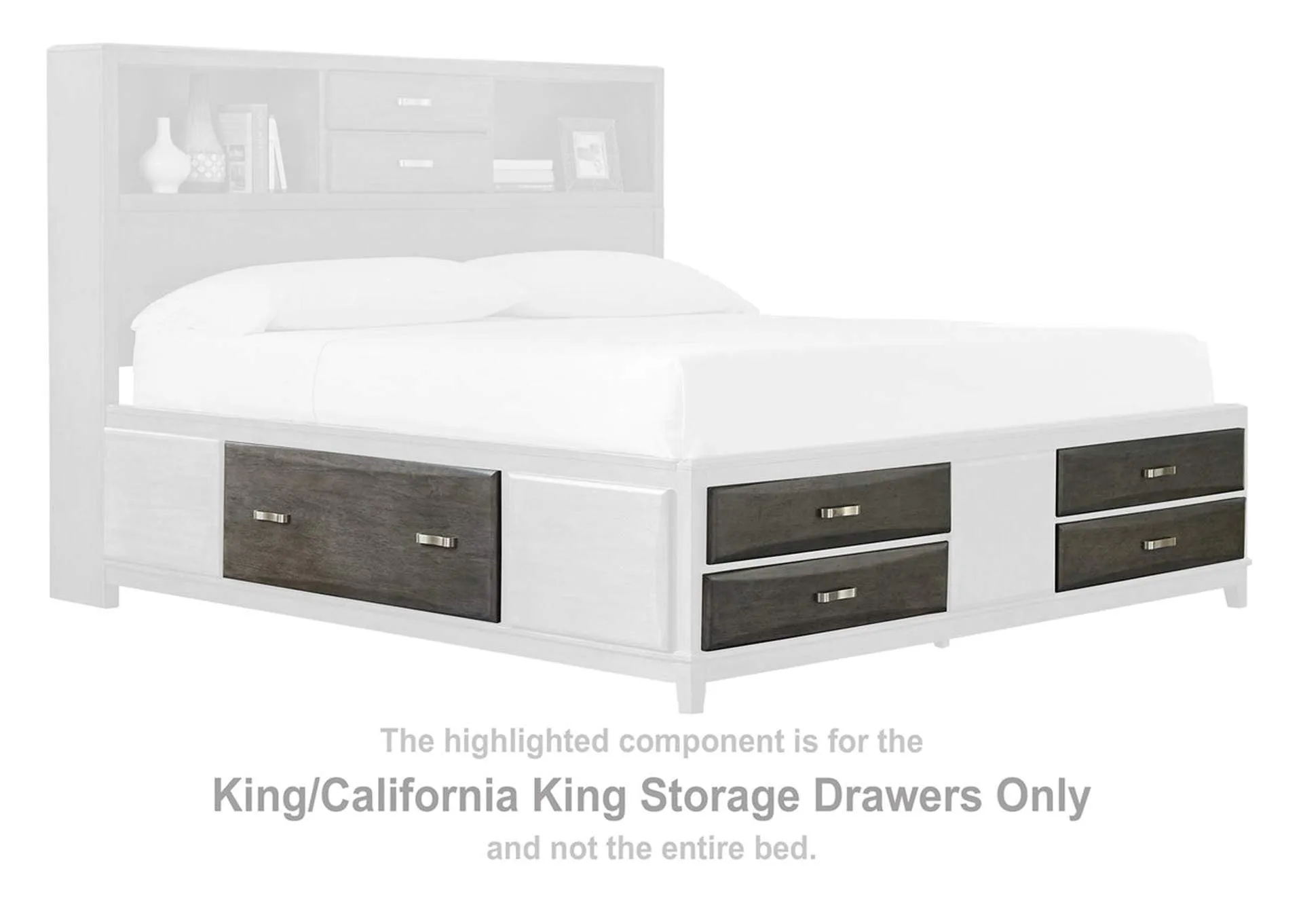 Caitbrook California King Storage Bed With 8 Drawers