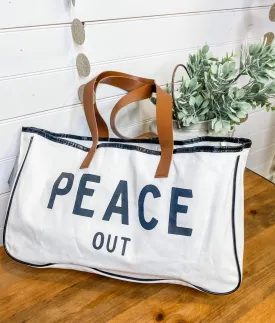 Canvas Overnight Tote Bag