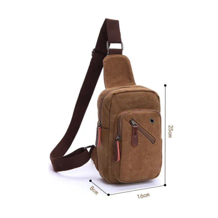 Canvas Sling Bag for Men & Women | Versatile Chest Bag