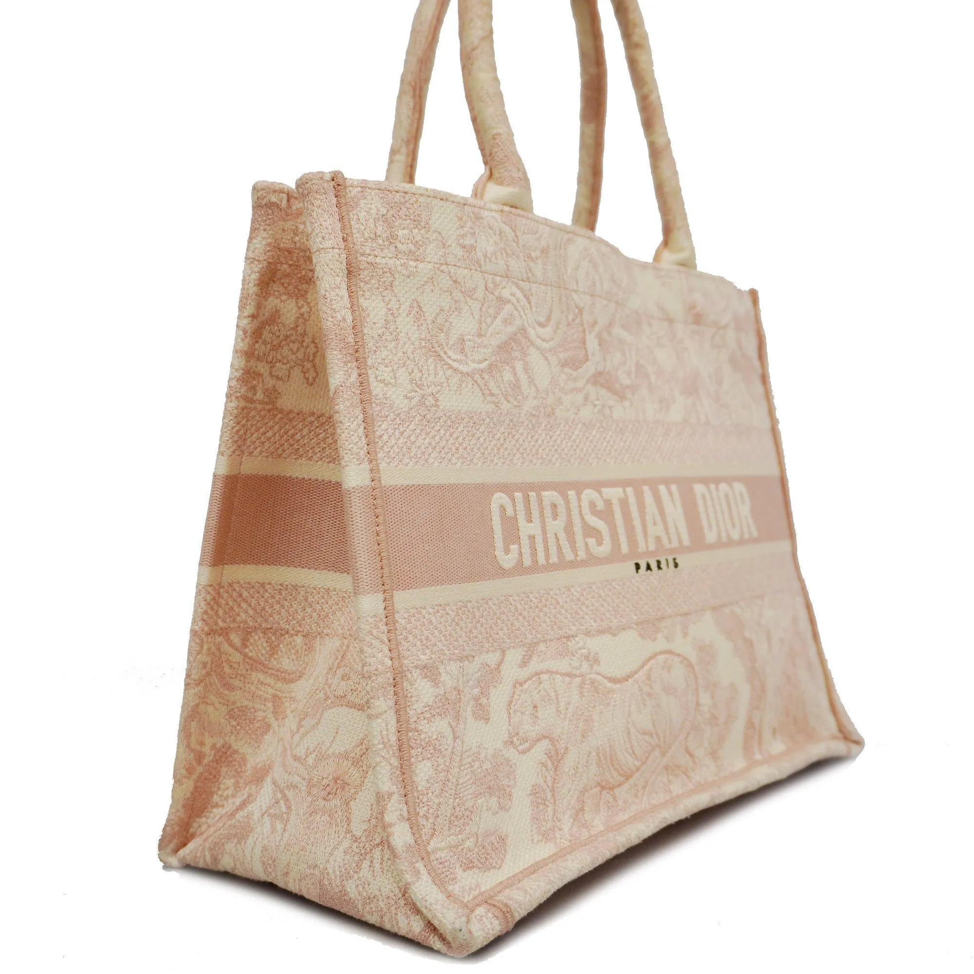 CHRISTIAN DIOR  Book Tote Women's Canvas Tote Bag Pink