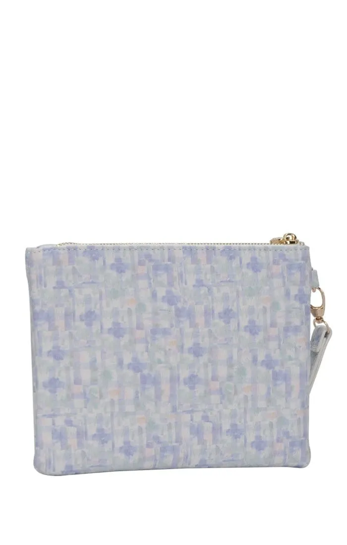 CLW2505 Gingham Clutch With Wristlet