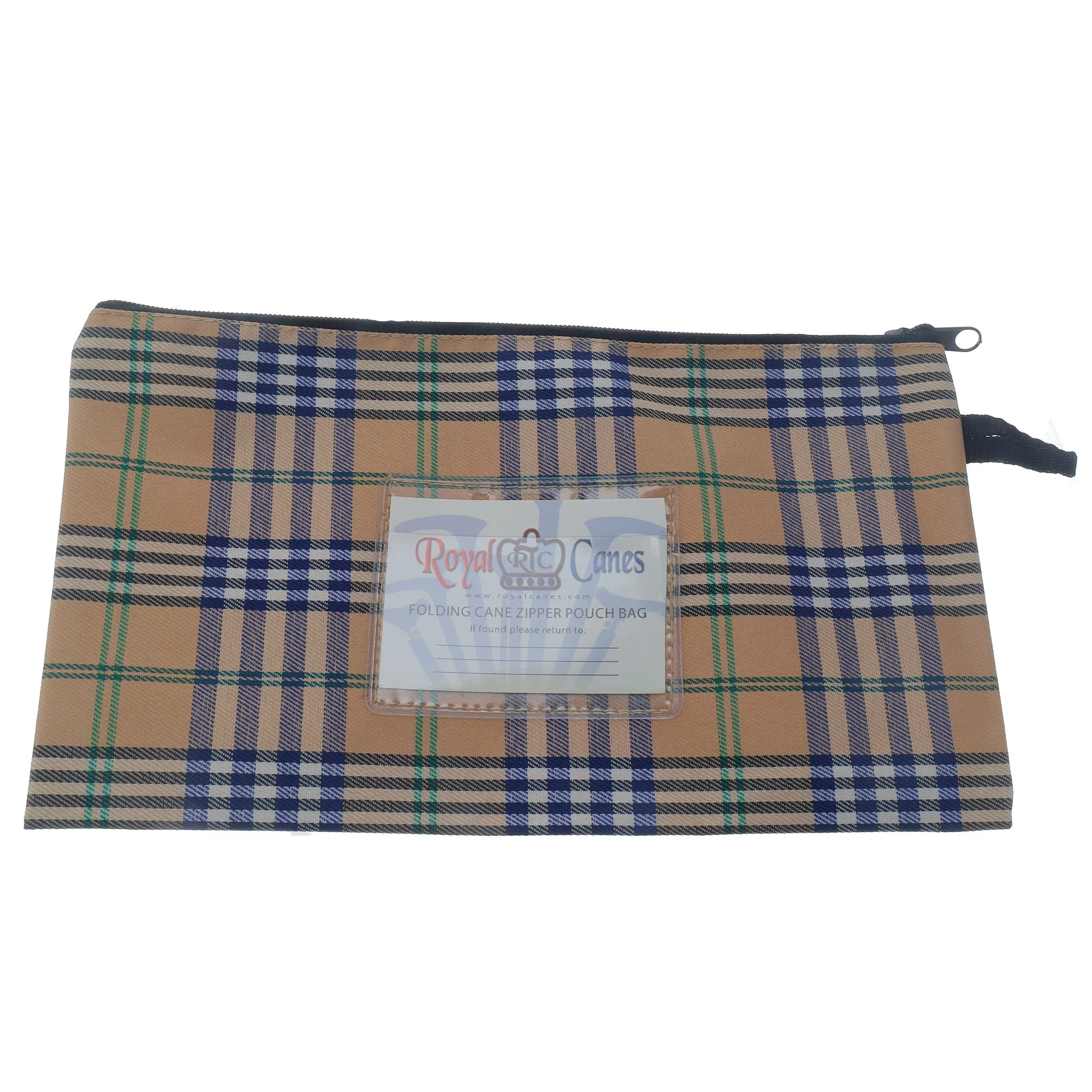 Compact Folding Cane Zipper Bag 12"x6.25" - Must-Have!