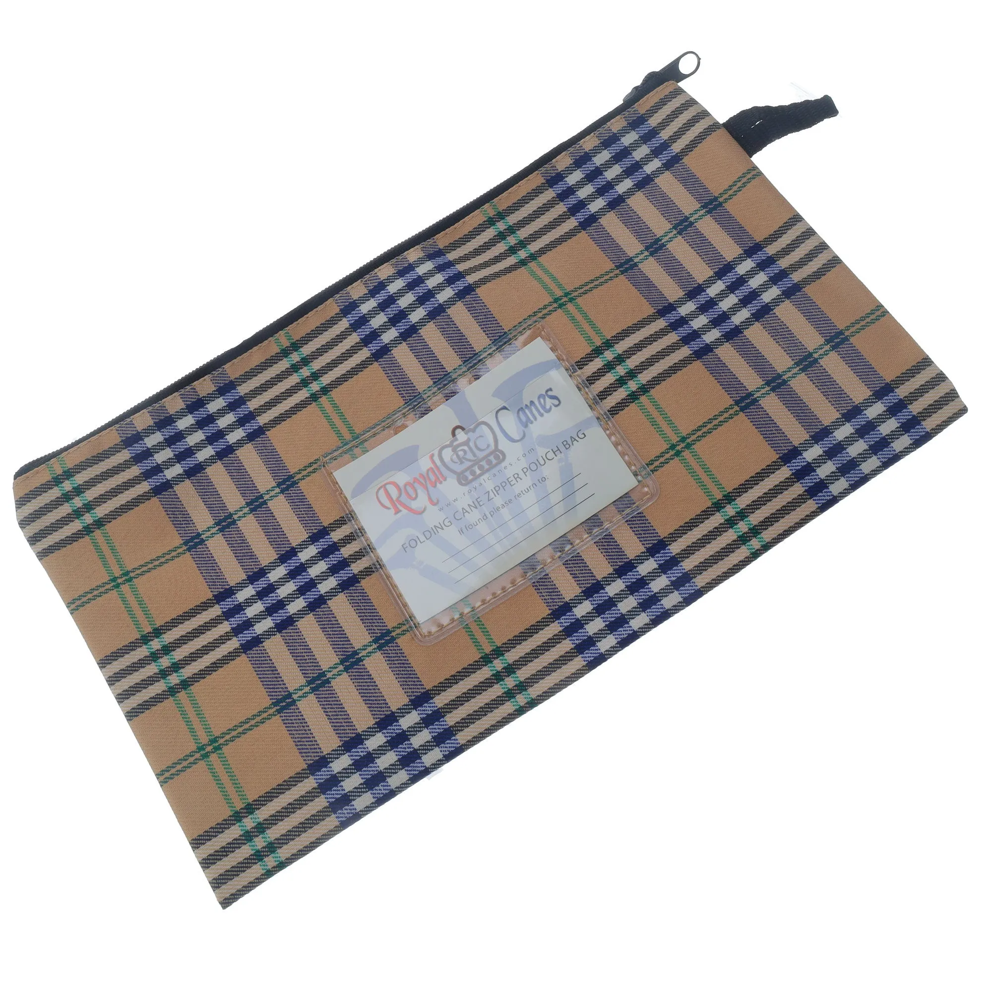 Compact Folding Cane Zipper Bag 12"x6.25" - Must-Have!