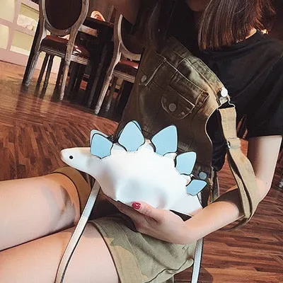 Creative Chameleon Cartoon Handbags Flap 3D Funny Dinosaur Animal Messenger Bag Panelled Shoulder Crossbody Bags Girl Gift