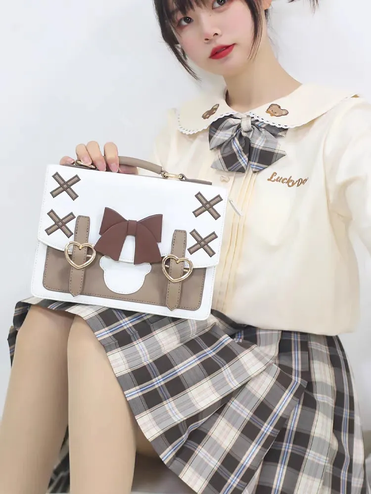 Cross Bag Bow Cute Messenger Student School Bag