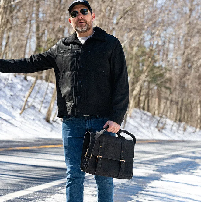 CUELLO DE TORO MESSENGER BAG - COAL BLACK