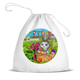 Easter Bunny Premium Drawstring Bag