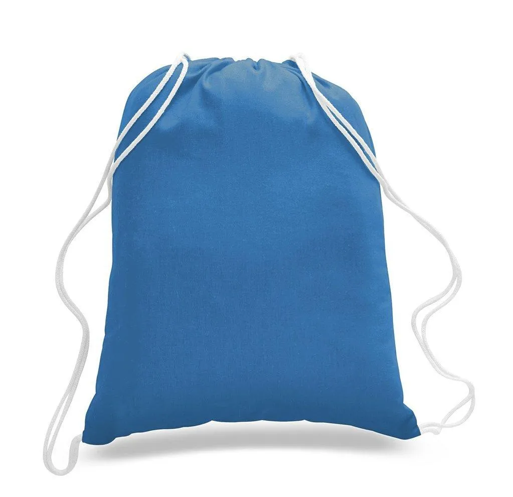 Economical Sport Cotton Drawstring Bag Cinch Packs