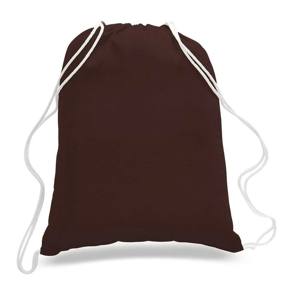 Economical Sport Cotton Drawstring Bag Cinch Packs