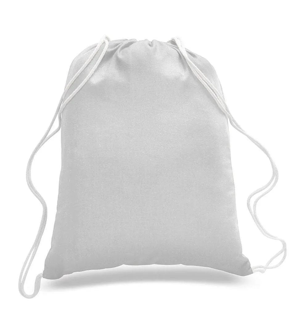 Economical Sport Cotton Drawstring Bag Cinch Packs