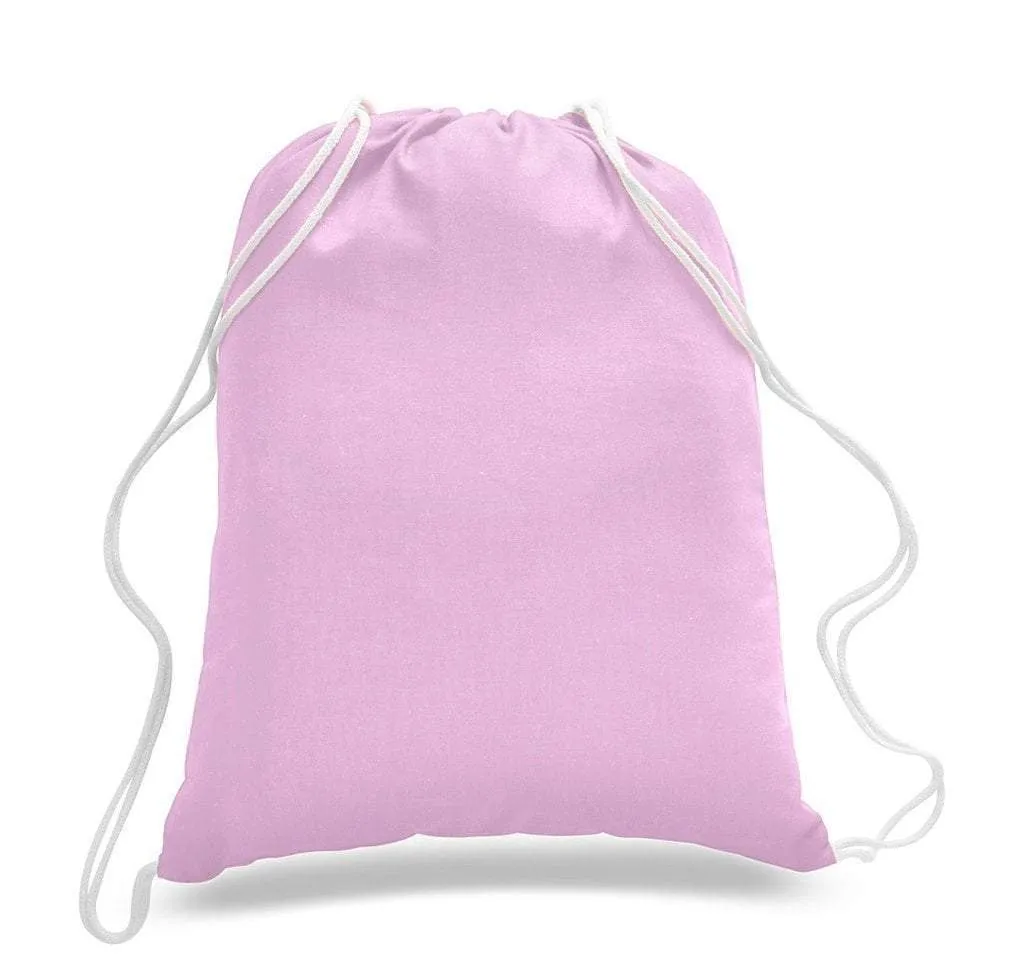 Economical Sport Cotton Drawstring Bag Cinch Packs