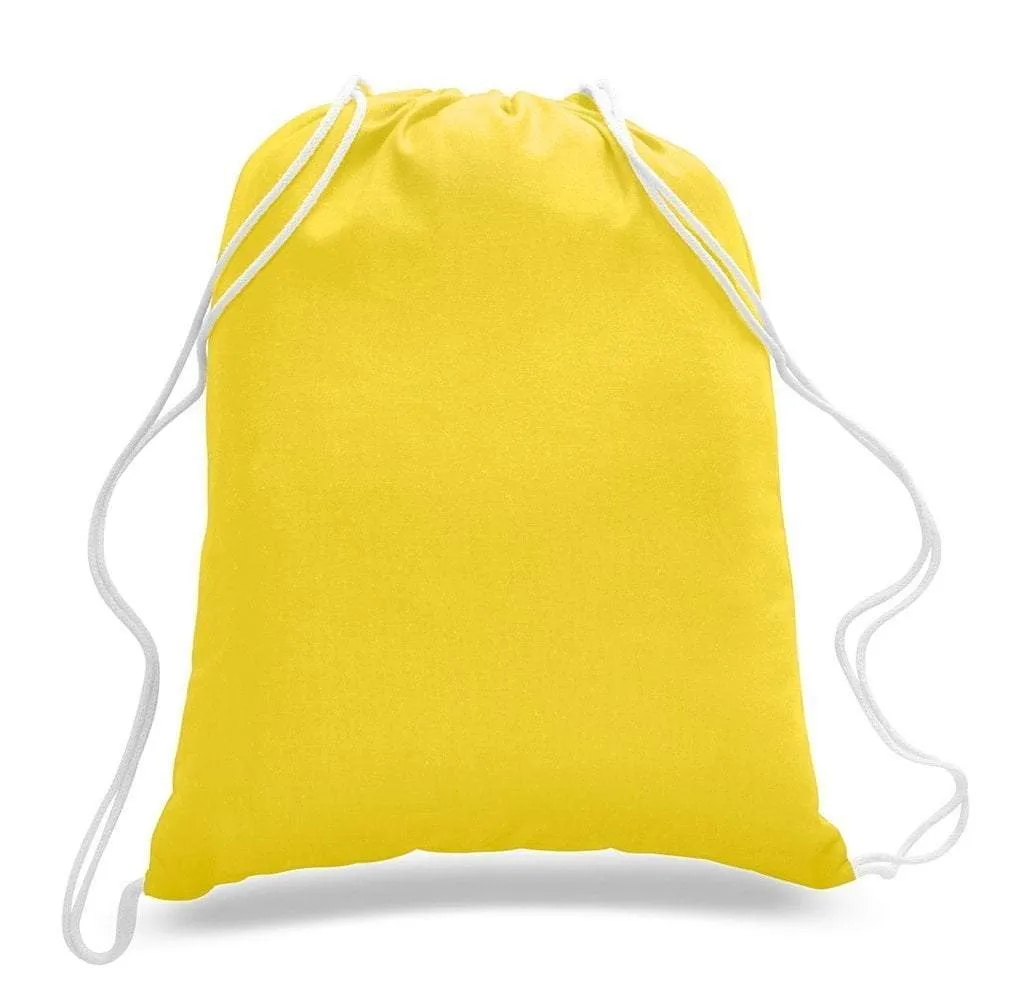 Economical Sport Cotton Drawstring Bag Cinch Packs