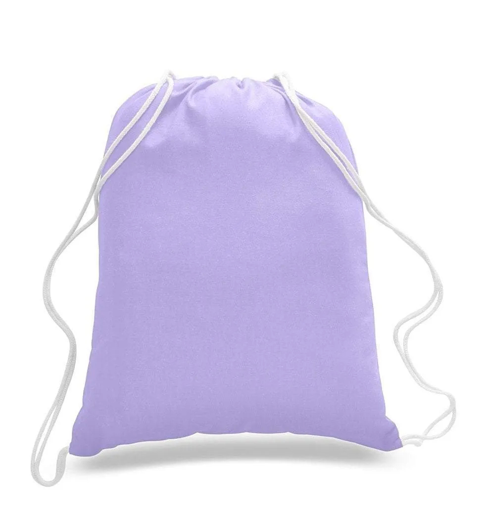 Economical Sport Cotton Drawstring Bag Cinch Packs