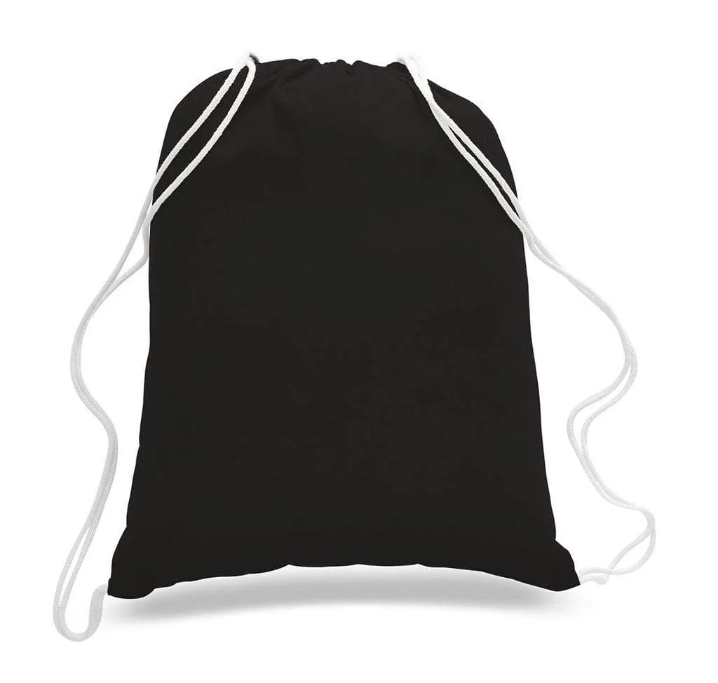 Economical Sport Cotton Drawstring Bag Cinch Packs