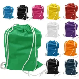 Economical Sport Cotton Drawstring Bag Cinch Packs