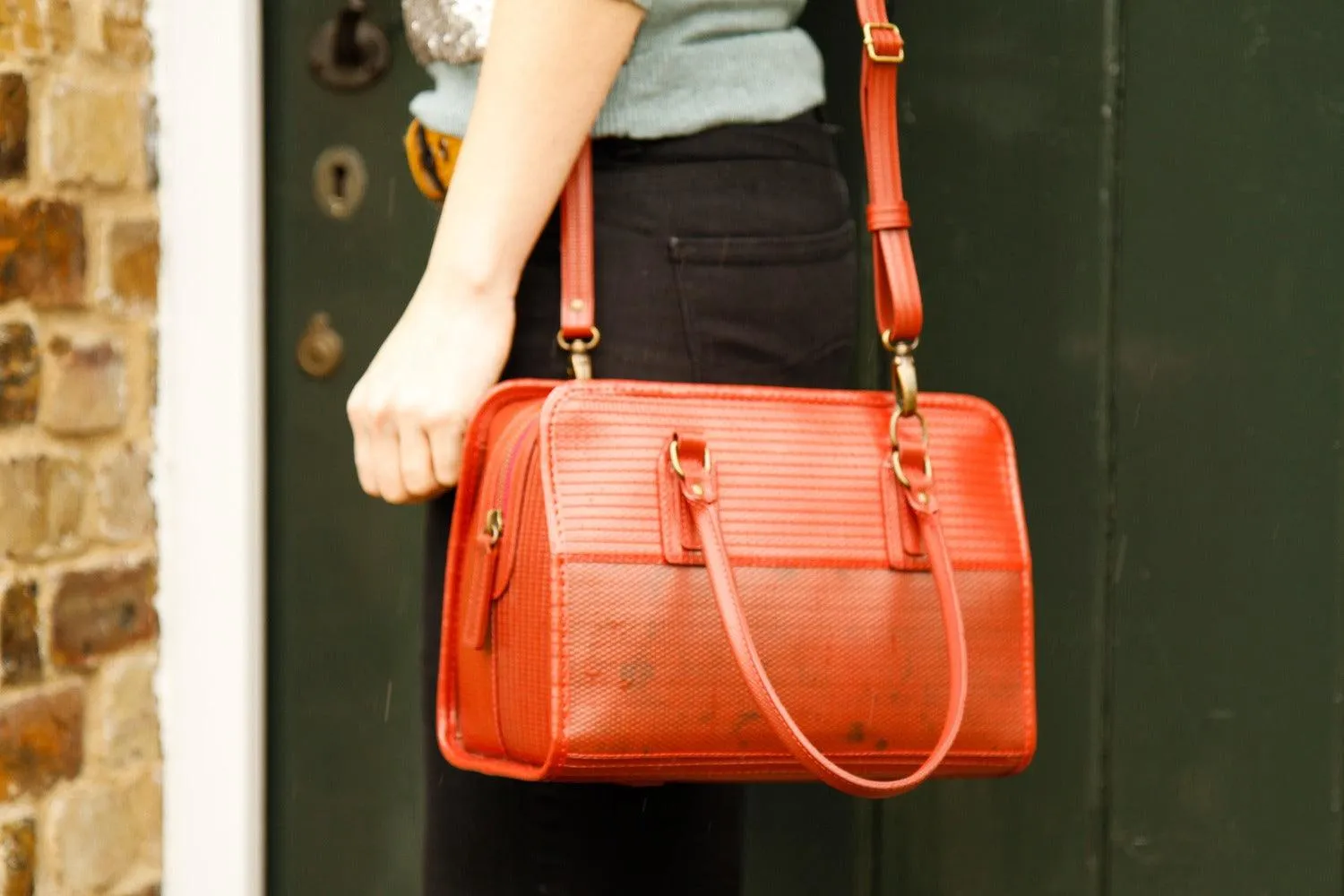 Elvis & Kresse Small Post Handbag - Red