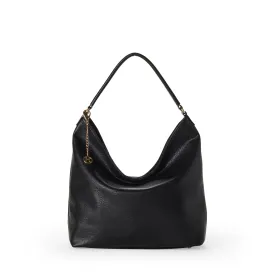 EMILY II Vegan Hobo Bag in Black