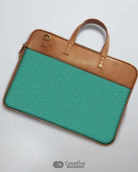 Eurasian Teal - The Vegan Leather Laptop Bag