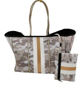 Fall Camo Neoprene Tote