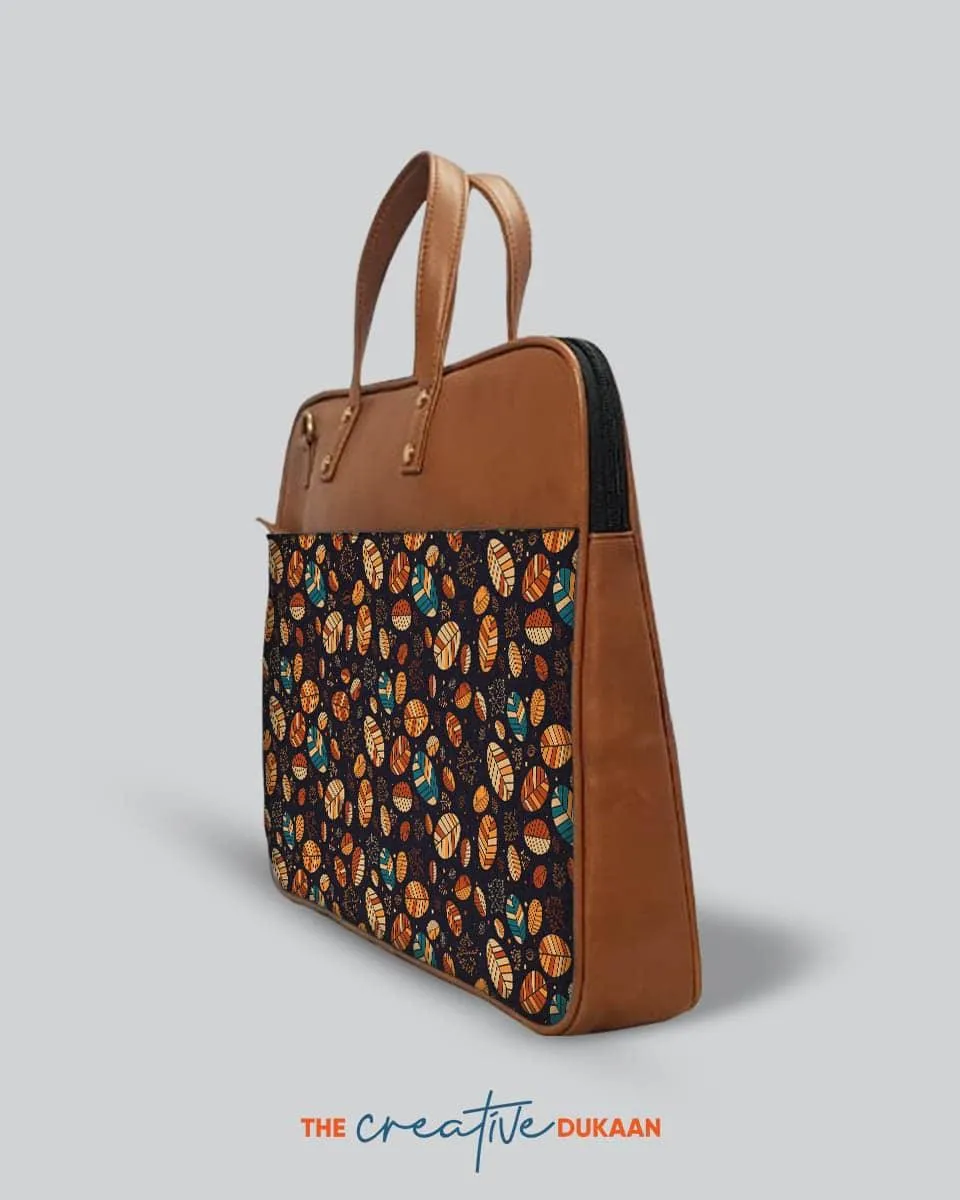 Fall Leaves - The Vegan Leather Laptop Bag