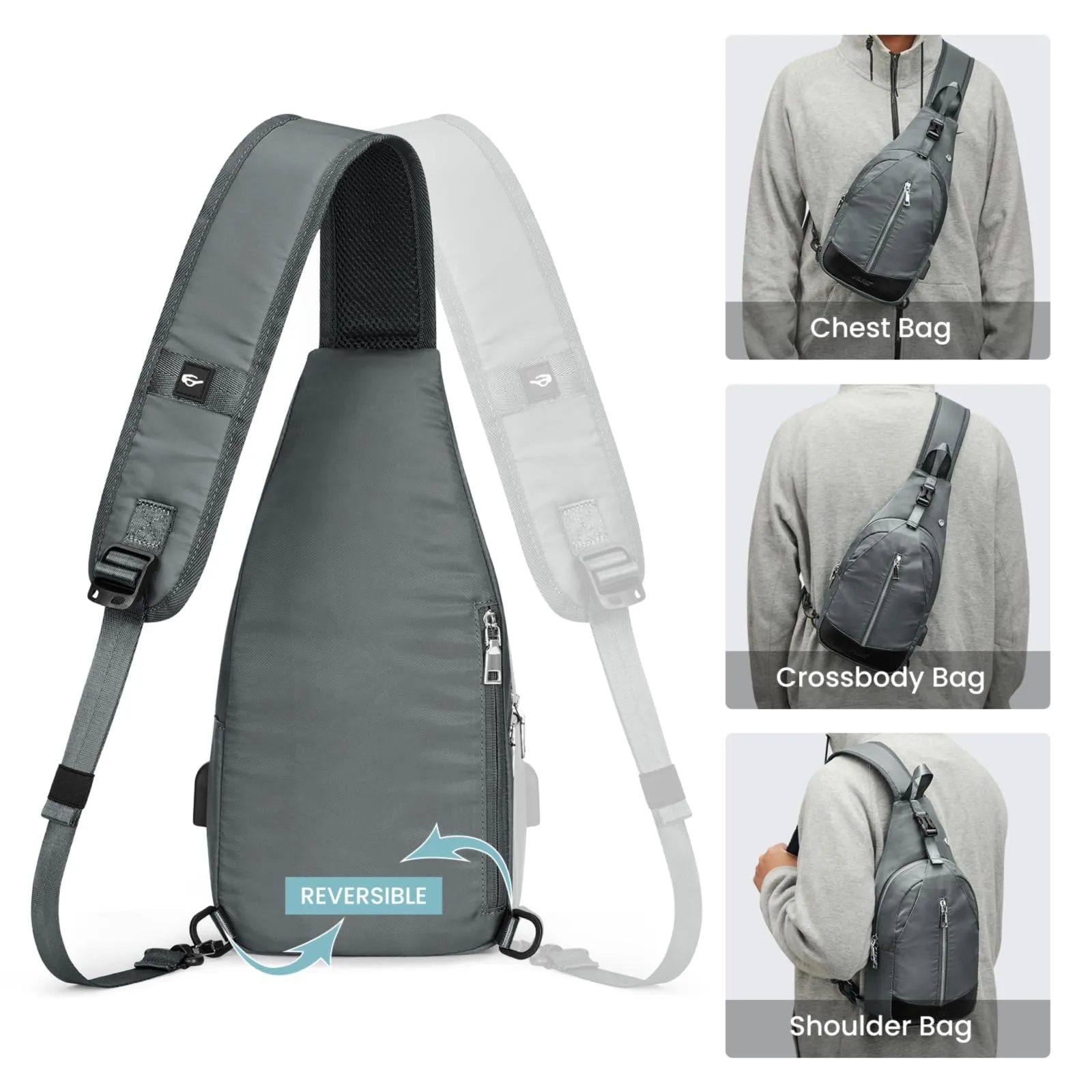 G4Free Sling Bag RFID Blocking Crossbody Sling Bag