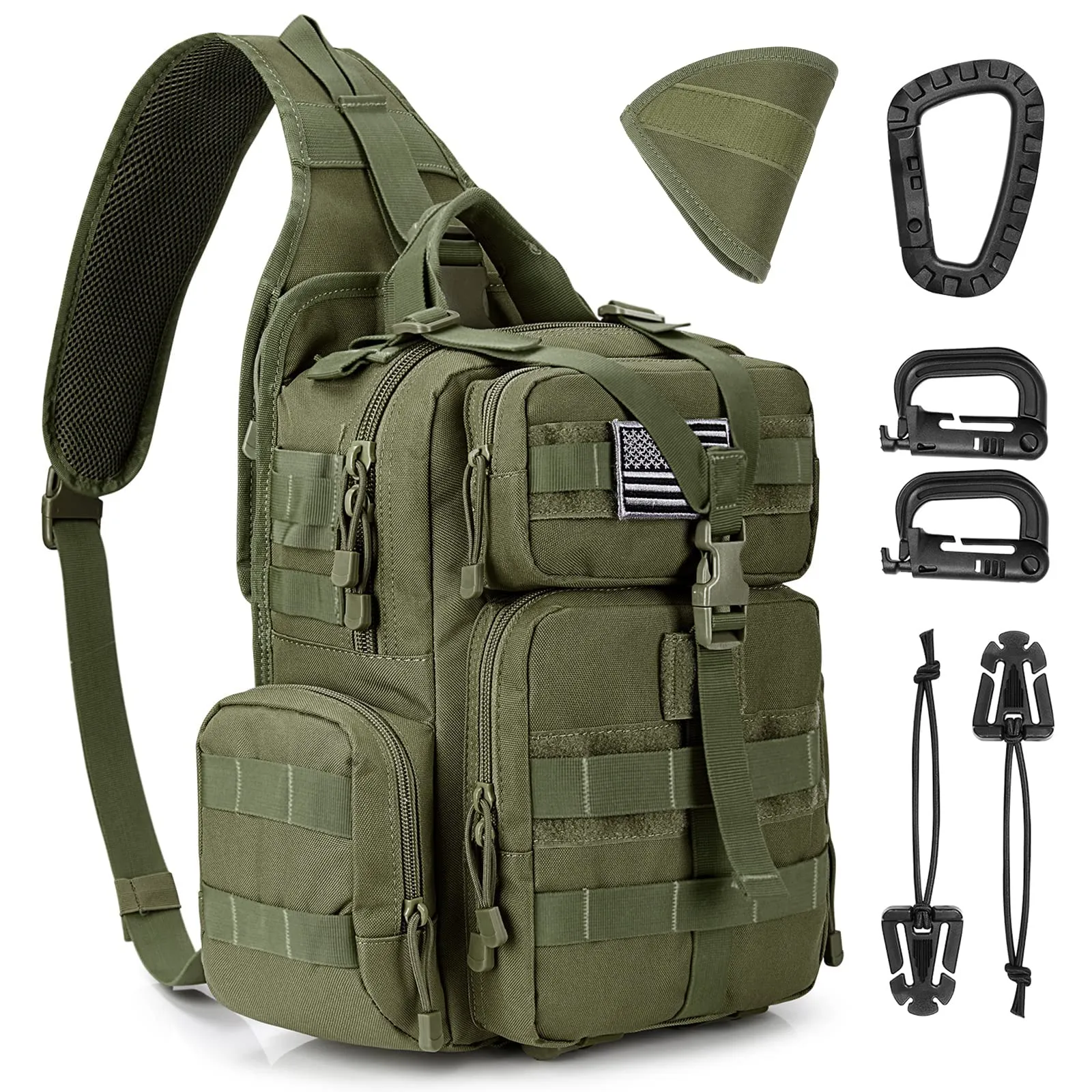 G4Free Tactical EDC Sling Bag Backpack with Pistol Holster