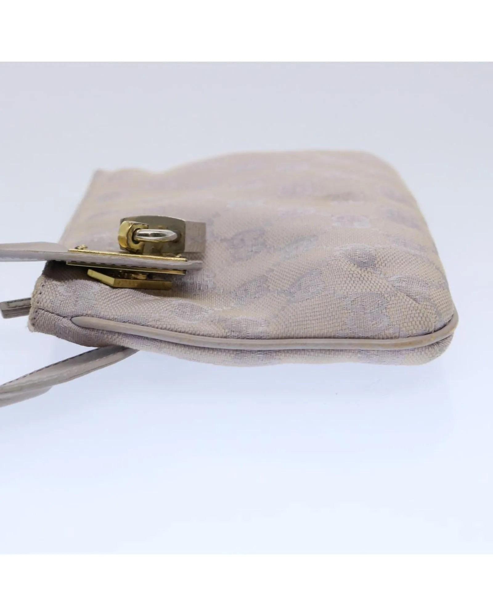 GG Canvas Purple Pouch with Metal Fittings