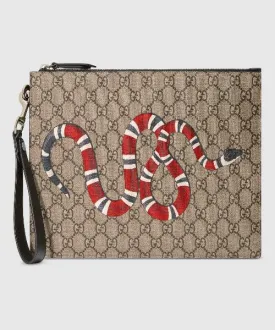 Gucci Bestiary Pouch with Kingsnake