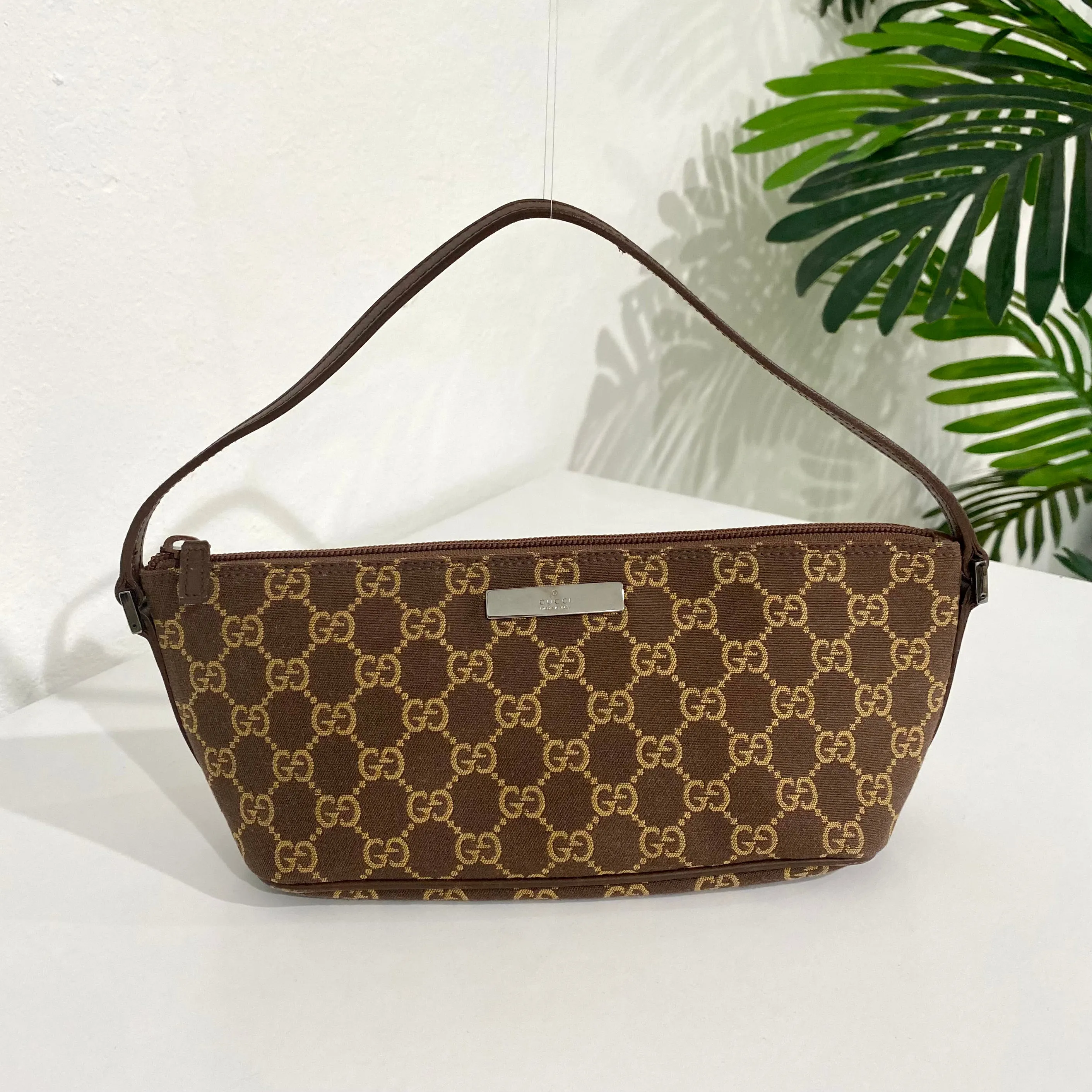 Gucci Brown Monogram Mini Bag