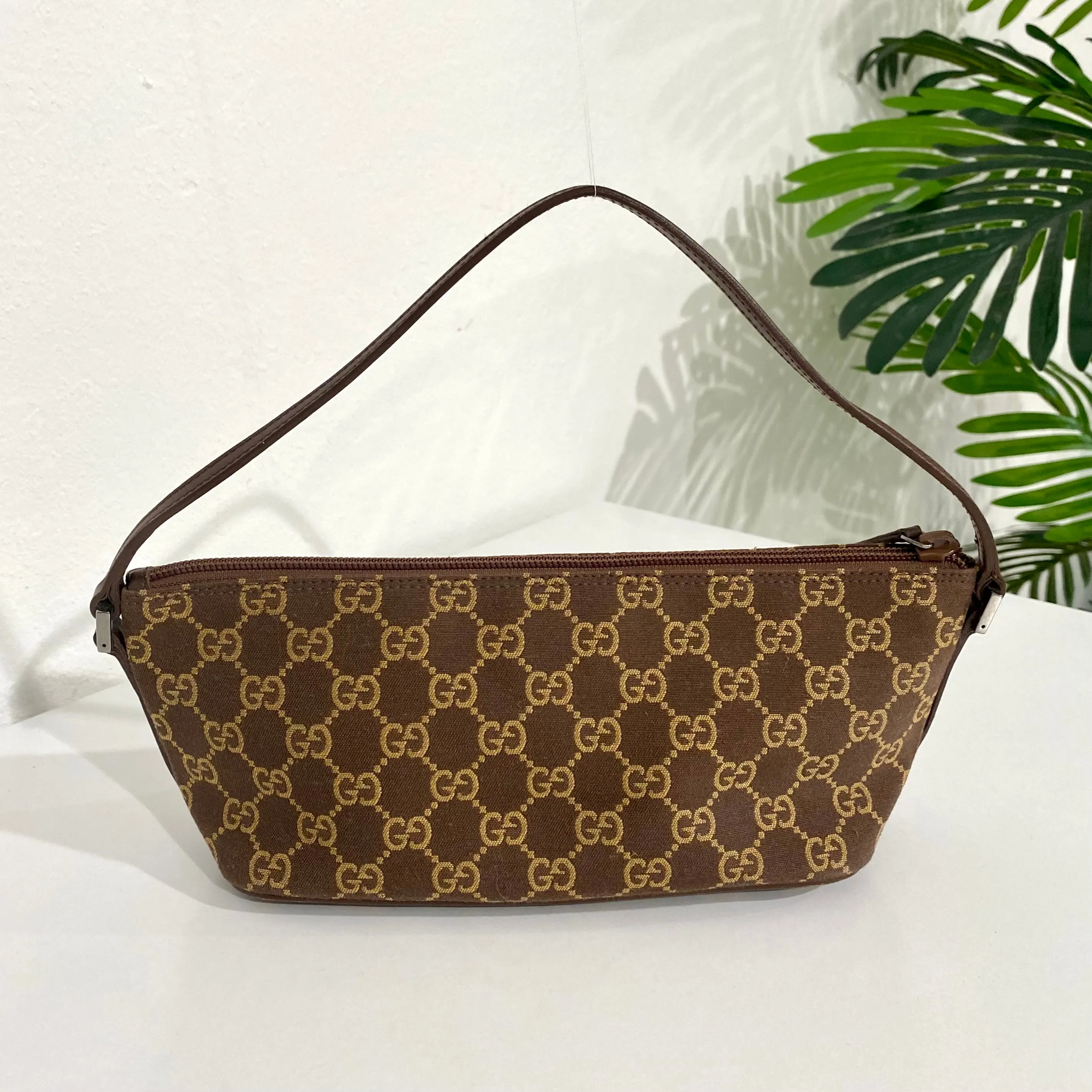 Gucci Brown Monogram Mini Bag