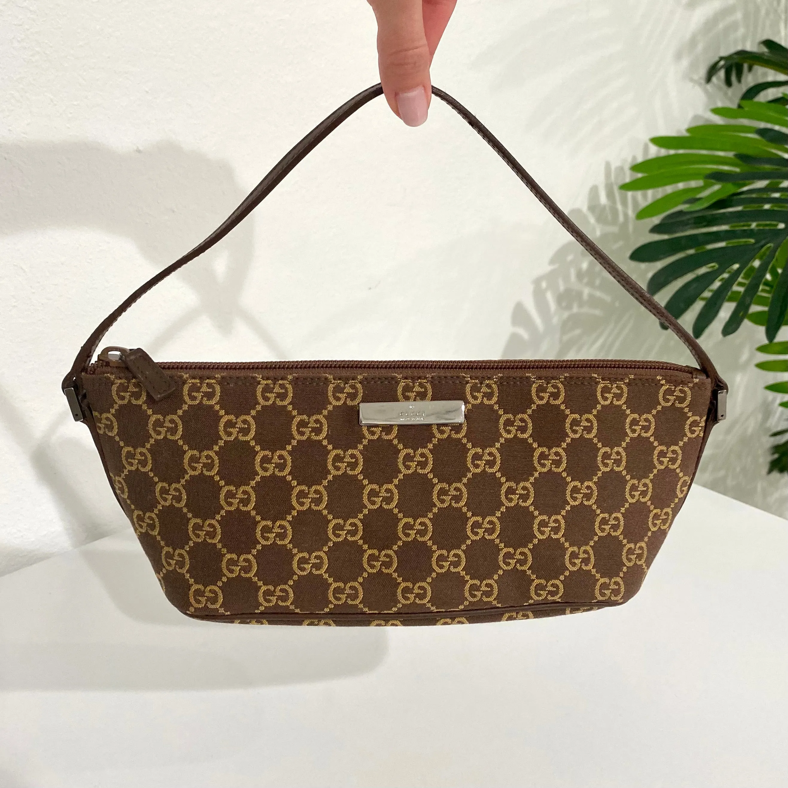 Gucci Brown Monogram Mini Bag