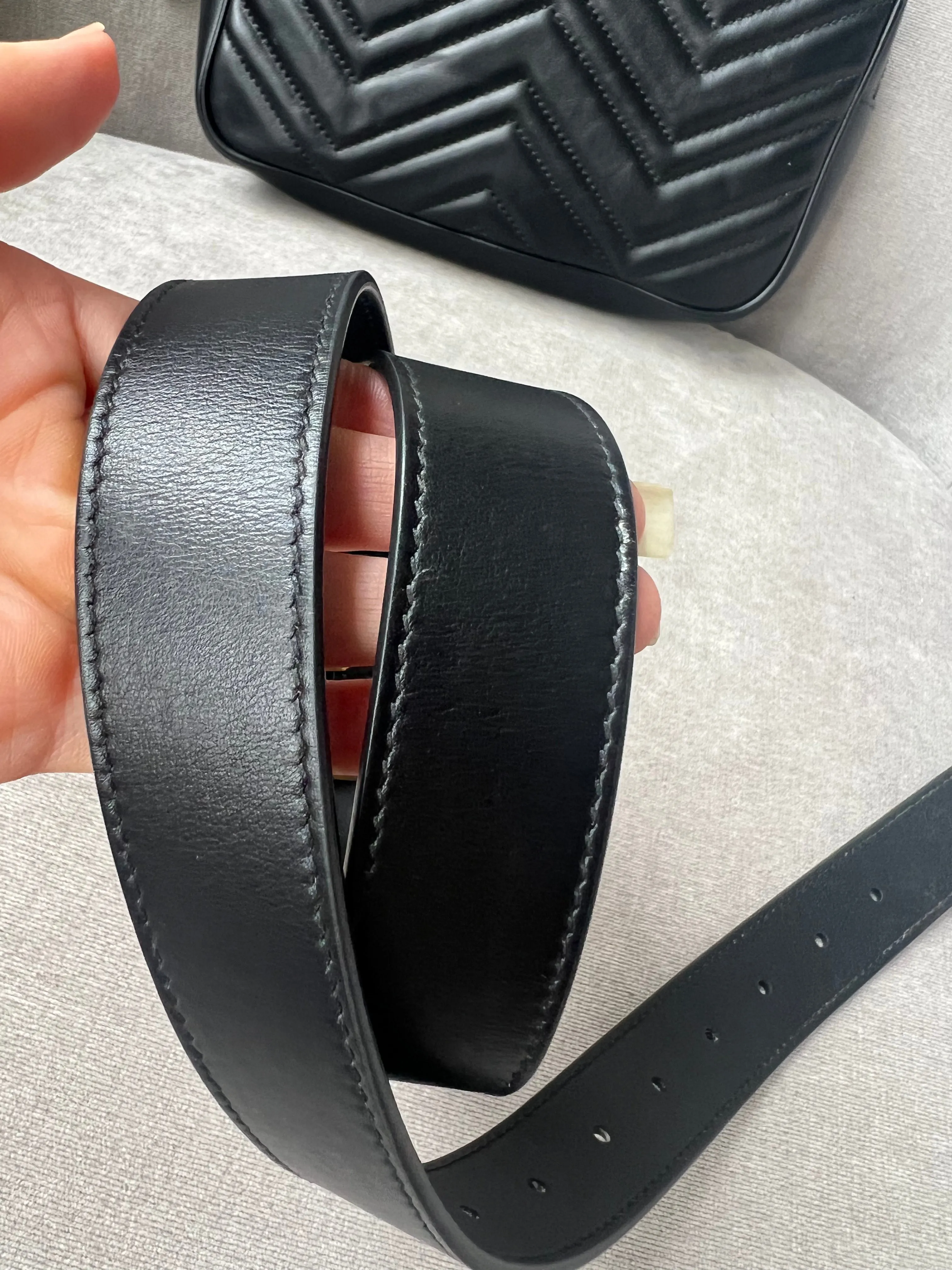 Gucci GG Black Marmont Belt Bag